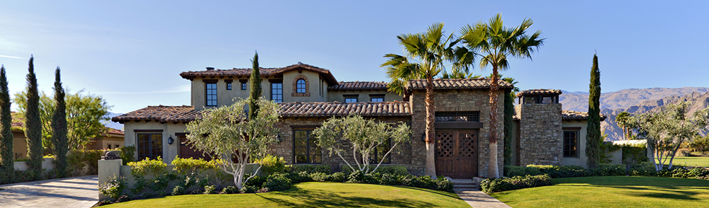 Large, luxury home in Arizona with South West style architecture after home inspection services.