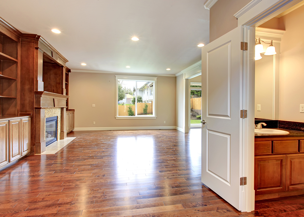 Empty interior of a new home